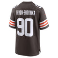 Tlead C.Browns #90 Joe Tryon-Shoyinka Brown Team Game Jersey