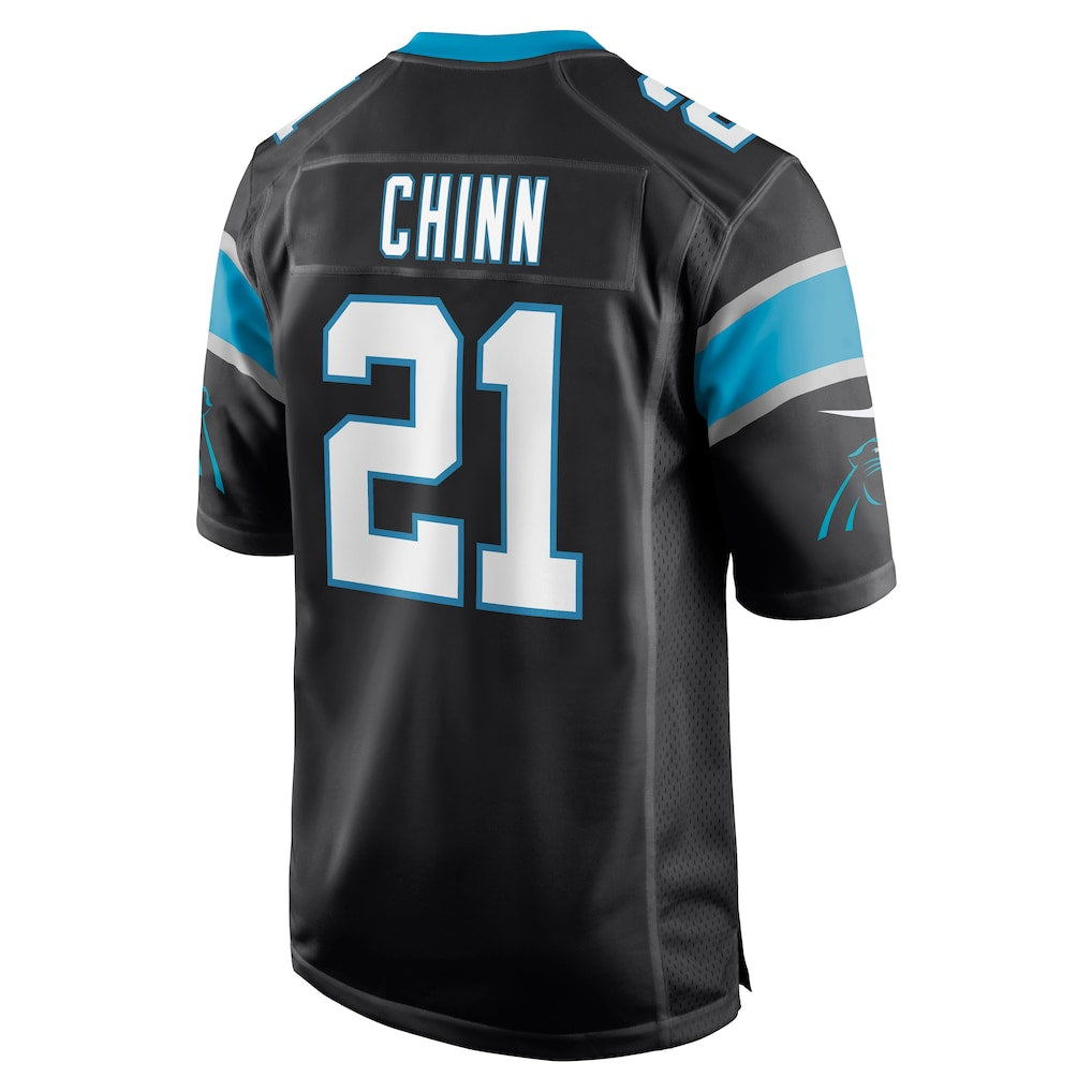 Tlead C.Panthers #21 Jeremy Chinn Black Game Jersey