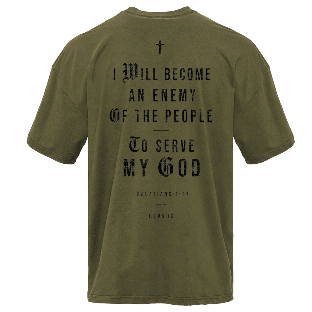 CustomNameinc cheap jerseys Ordering I Will Become An Enemy To The People Vintaged Midweight T-Shirt