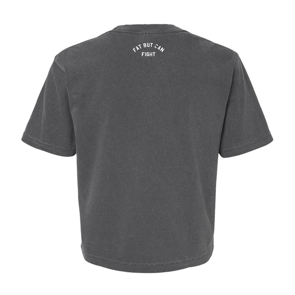 CustomNameinc cheap jerseys Ordering Fat But Can Fight Women's Crop Heavyweight Tee
