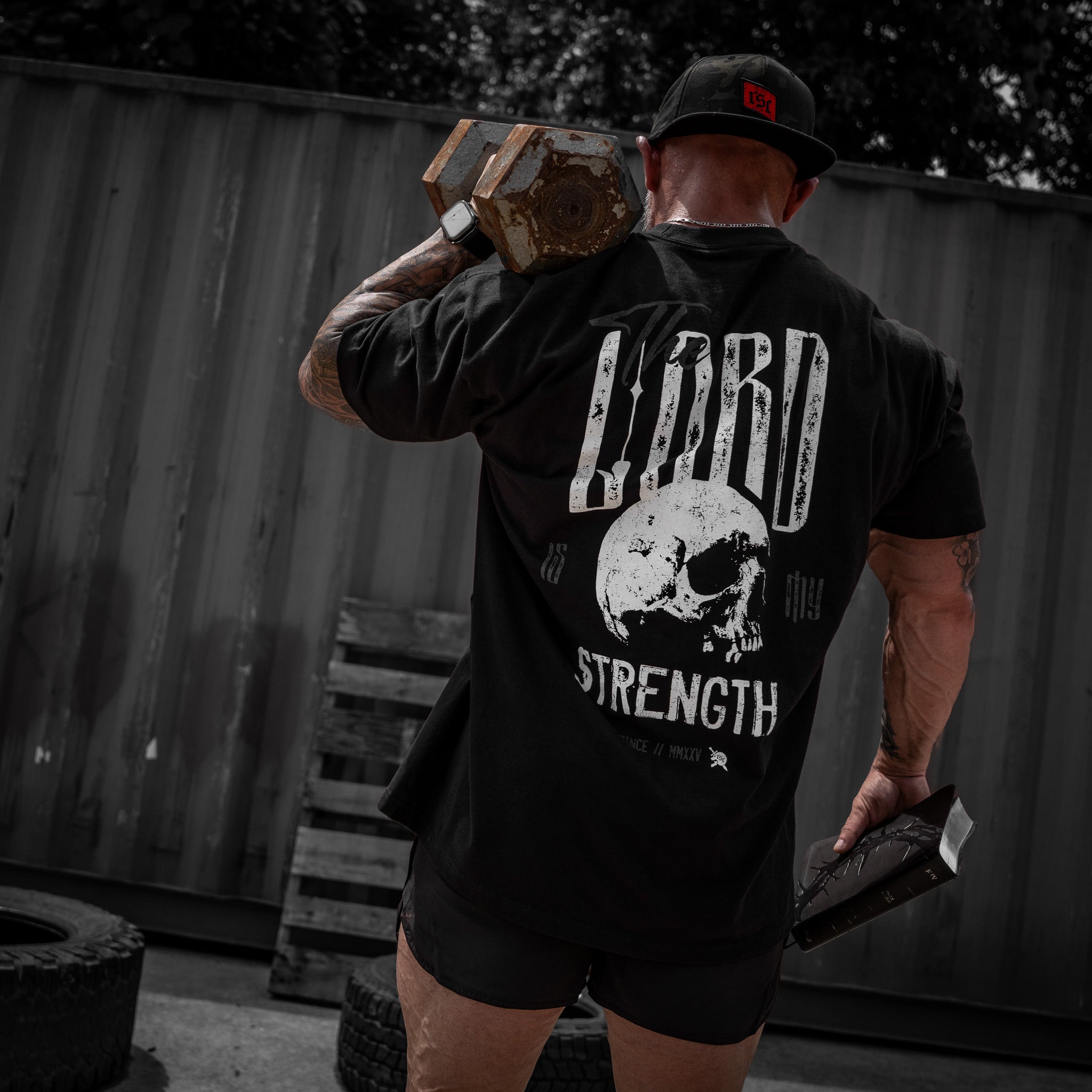 CustomNameinc cheap jerseys Ordering The Lord Is My Strength Heavyweight Men's T-Shirt