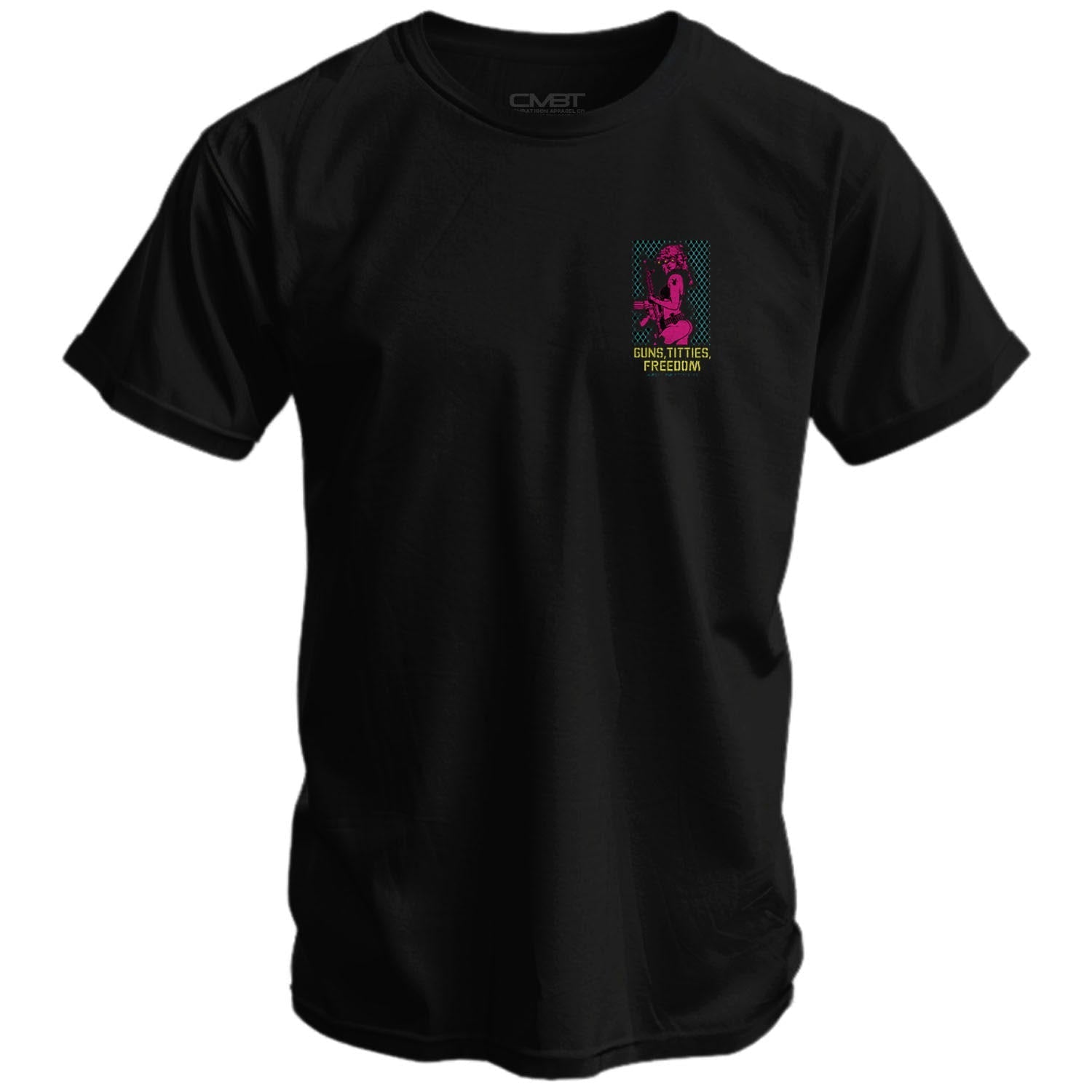 CustomNameinc cheap jerseys Ordering Guns, Titties, Freedom: Tactical Temptation Men's T-Shirt