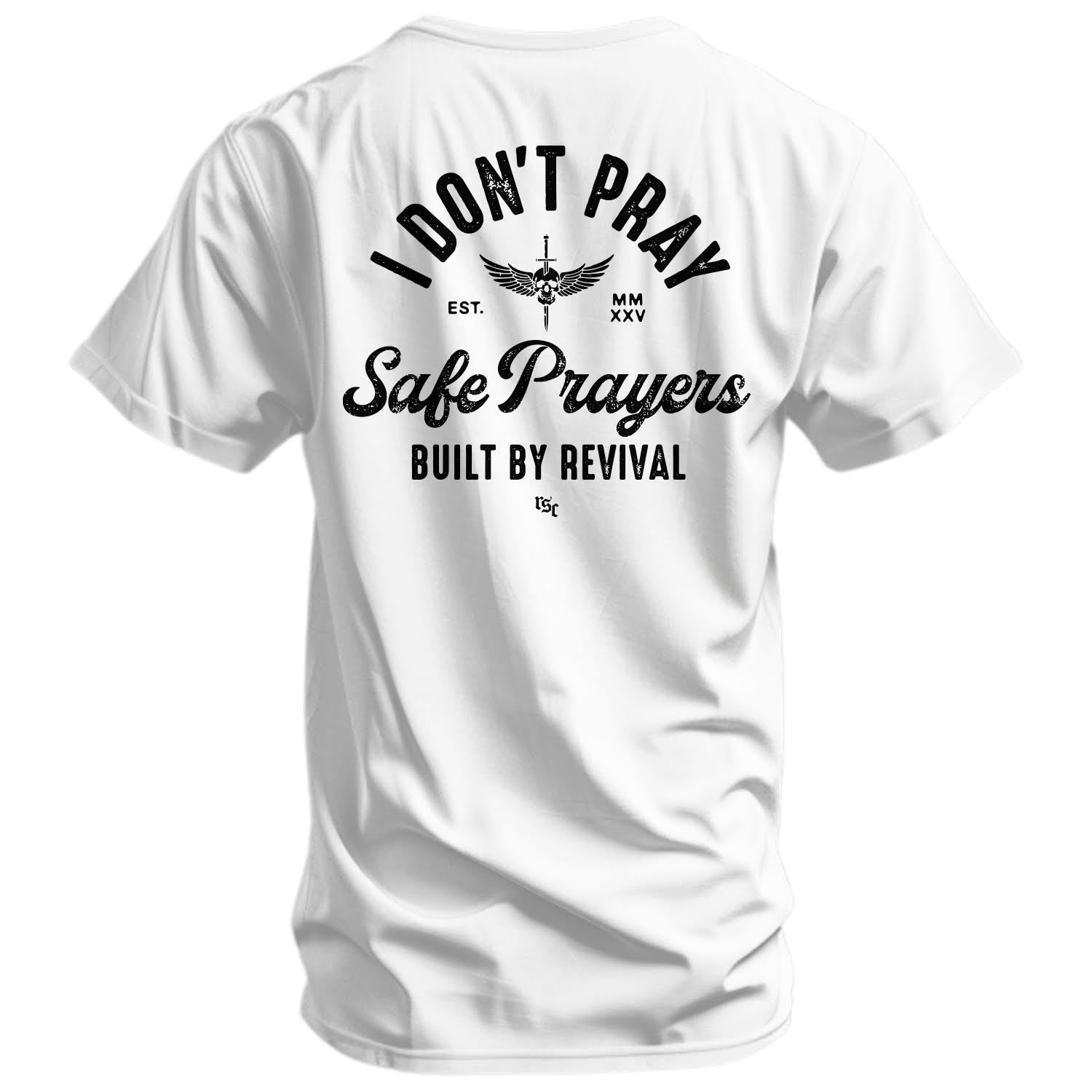 CustomNameinc cheap jerseys Ordering I Don't Pray Safe Prayers Men's T-Shirt
