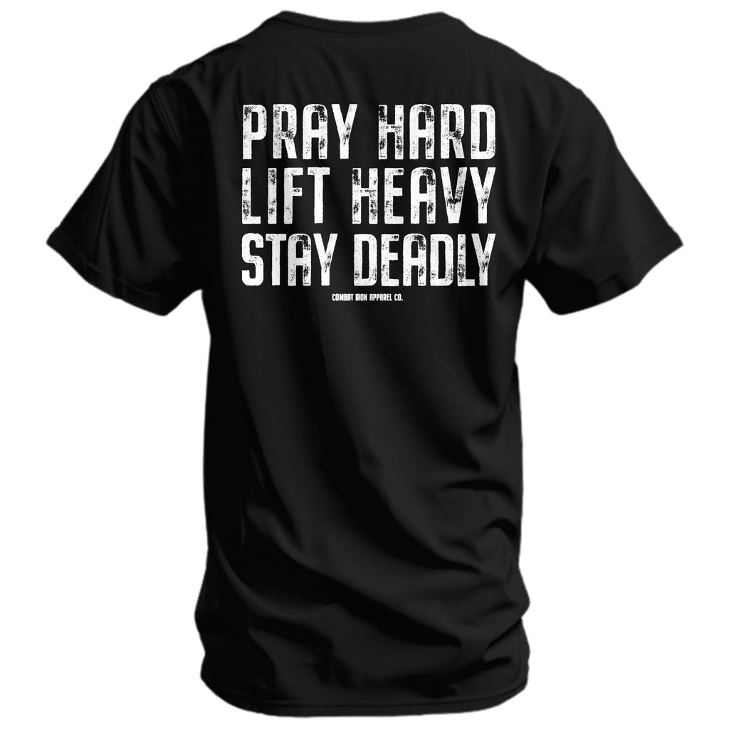 CustomNameinc cheap jerseys Ordering Pray Hard. Lift Heavy. Stay Deadly. V2 Men's T-Shirt