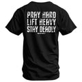 CustomNameinc cheap jerseys Ordering Pray Hard. Lift Heavy. Stay Deadly. V2 Men's T-Shirt