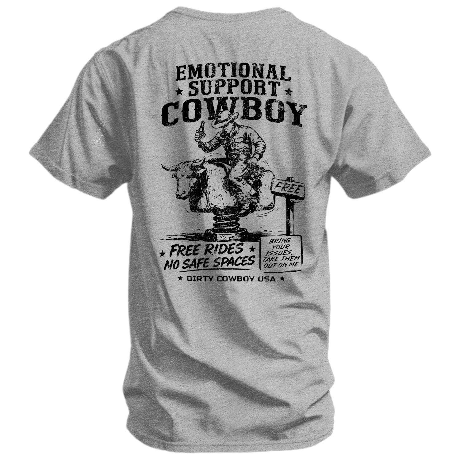 CustomNameinc cheap jerseys Ordering Emotional Support Cowboy Men's T-Shirt