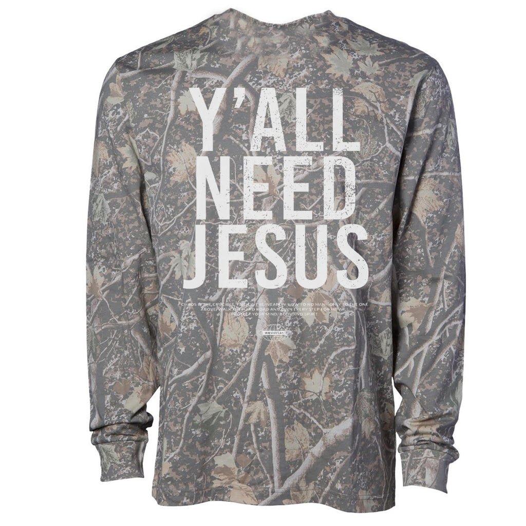 CustomNameinc cheap jerseys Ordering Y'all Need Jesus Men's Long Sleeve