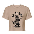 CustomNameinc cheap jerseys Ordering Lil Feral Raccoon Women's Crop T-Shirt